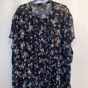 Torrid Floral Ruffle Top